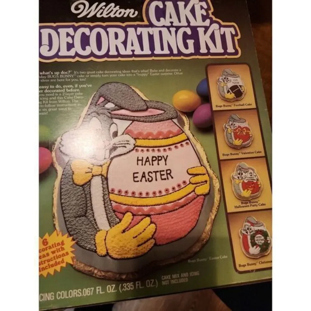 Bugs Bunny‎ Happy Easter Birthday all holiday Cake Decorating Kit Wilton
